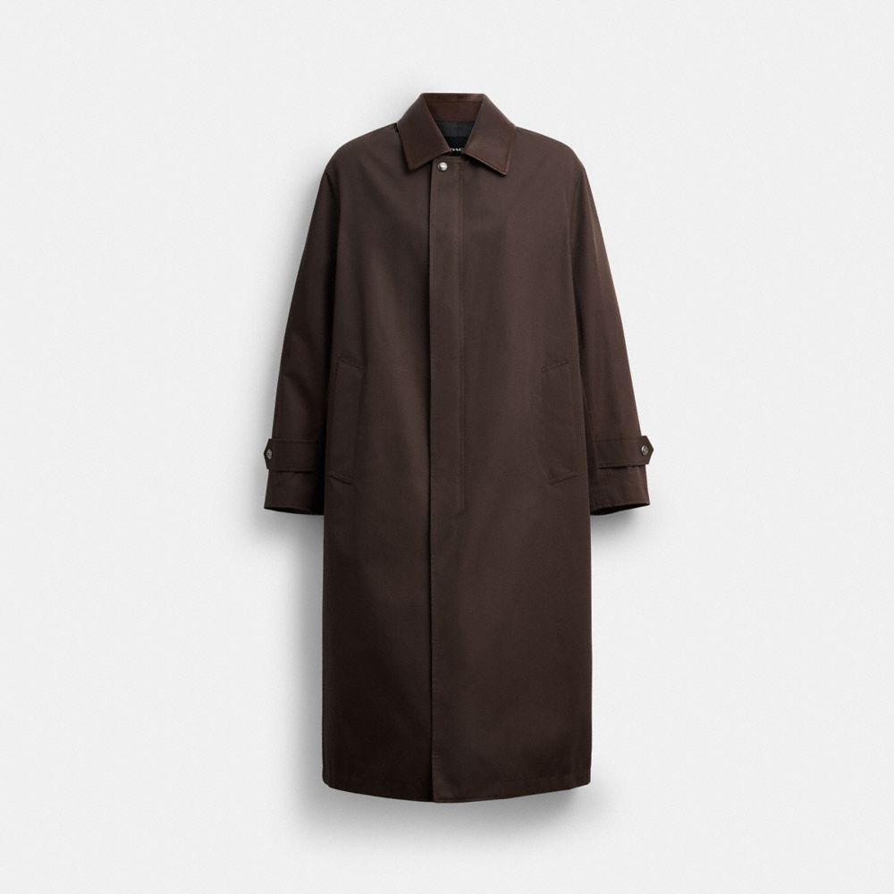 COACH®,Twill Balmacaan,,Front View