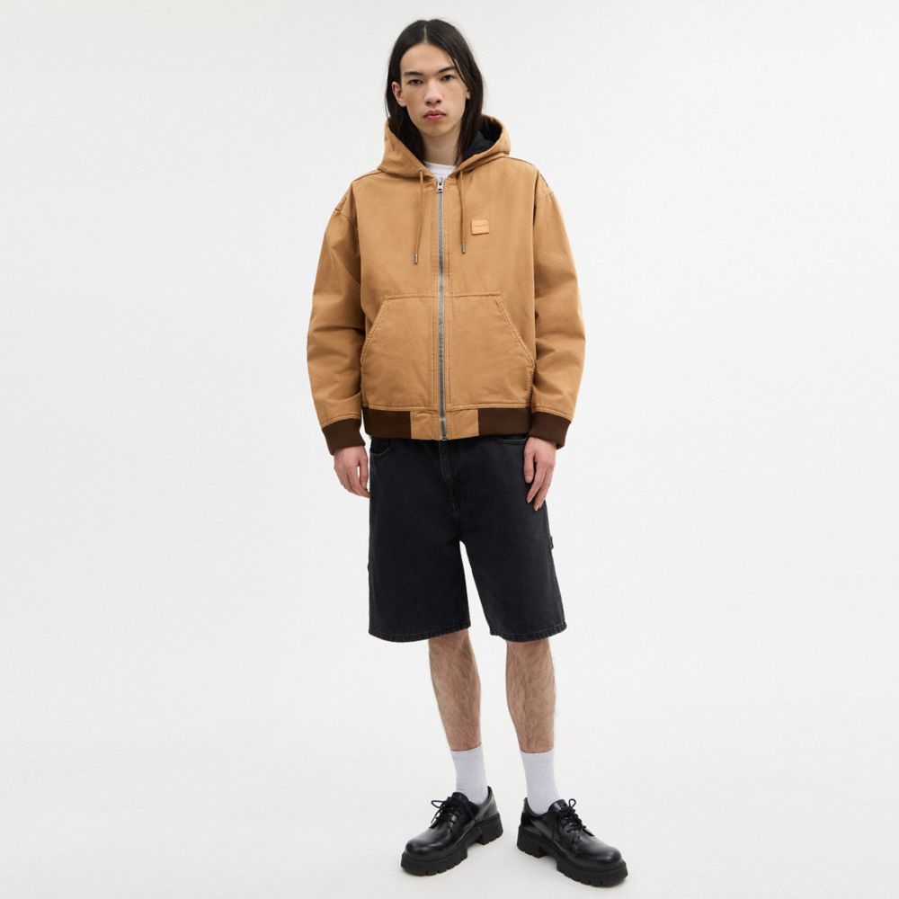 Coach Canvas Zip Hoodie — фото 3