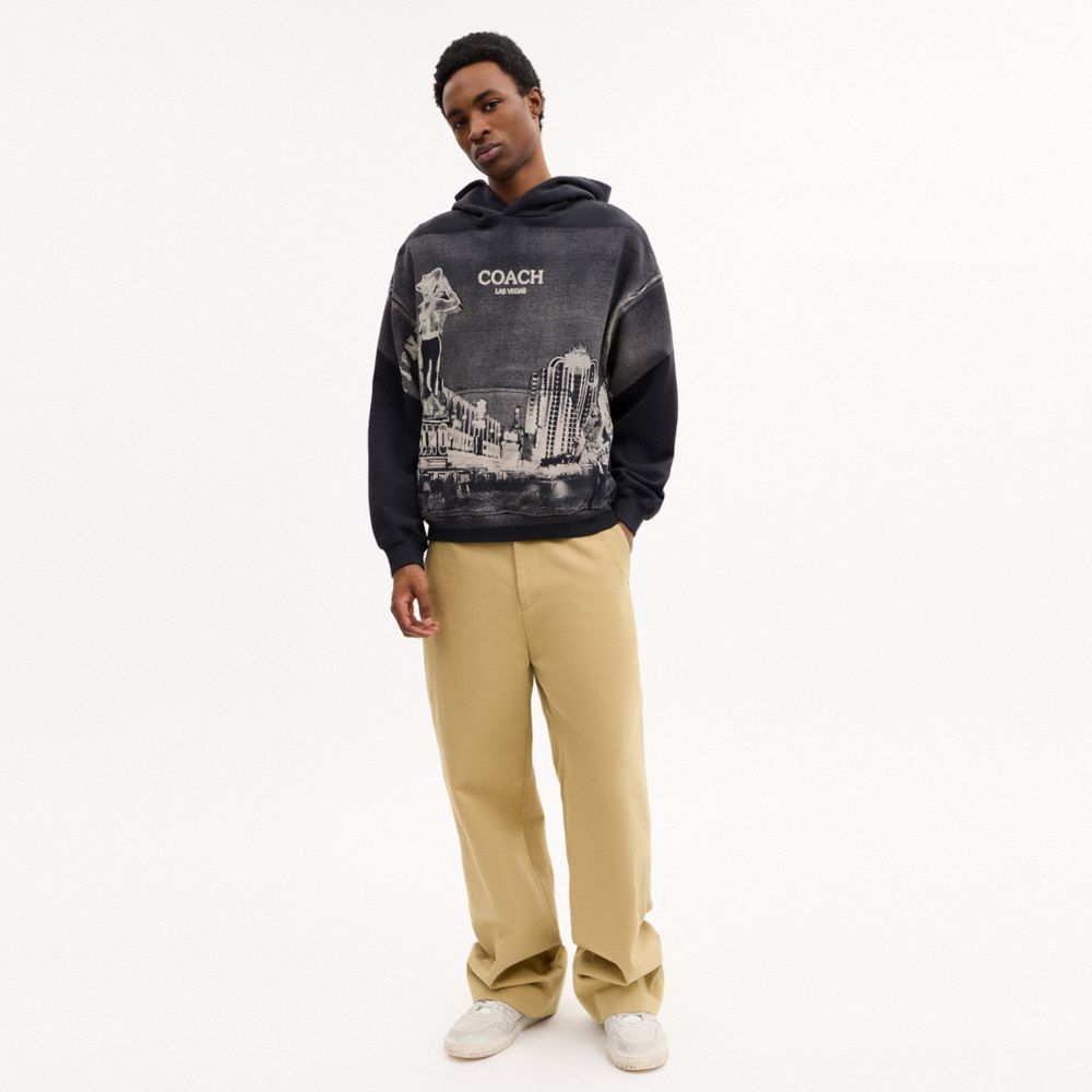 COACH®,Las Vegas Postcard Relaxed Hoodie,,Scale View