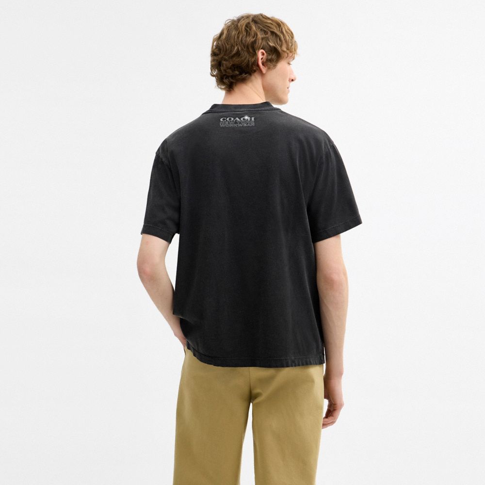Мужские футболки Coach Hardware Relaxed T-Shirt In Organic Cotton — фото 3
