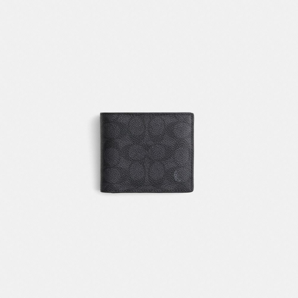 Coach Restored Coin Wallet In Signature Canvas In Blue