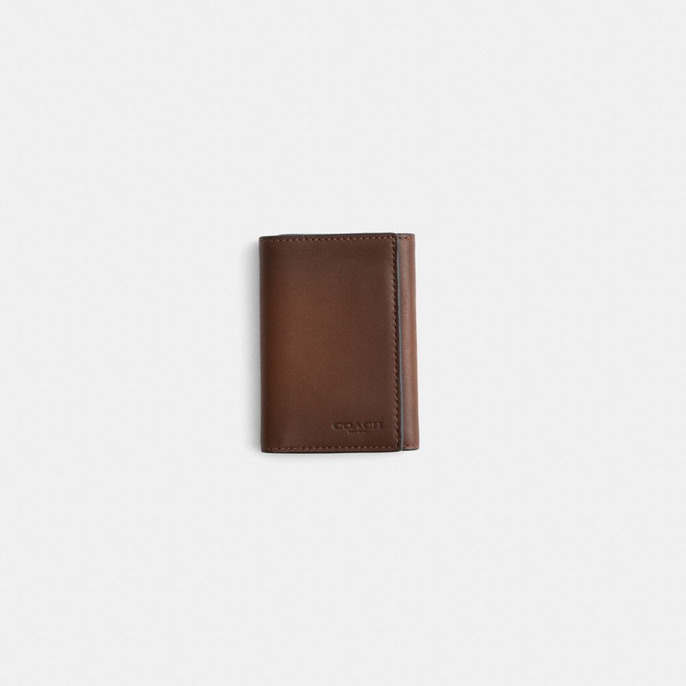 Coach Restored Trifold Wallet In Brown