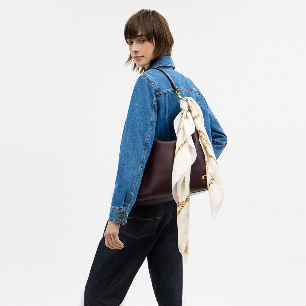 Charms Print Silk Square Scarf