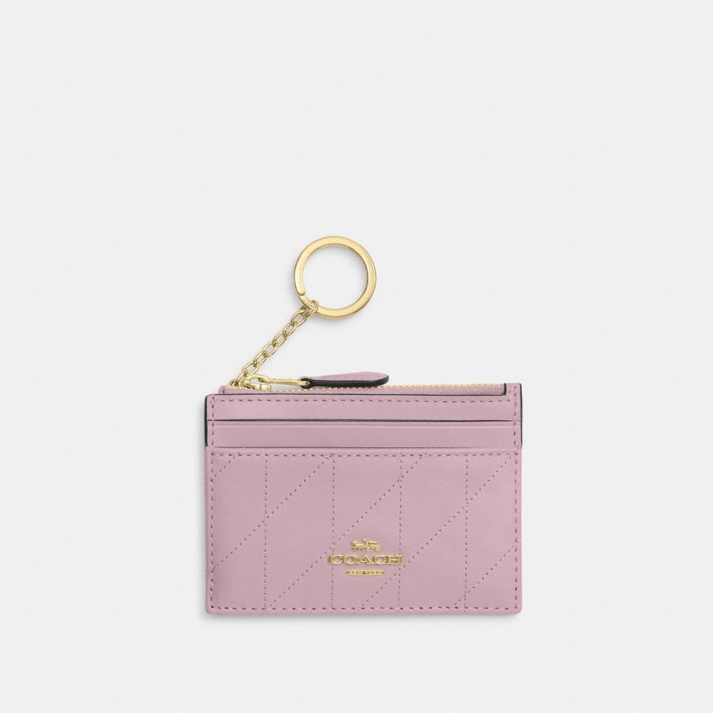 COACH®,Mini Skinny Id Case With Quilting,,Front View