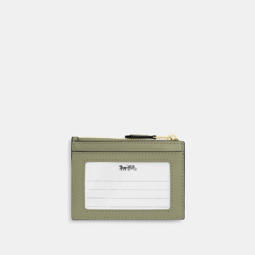 COACH®,Mini Skinny Id Case With Quilting,,Back View