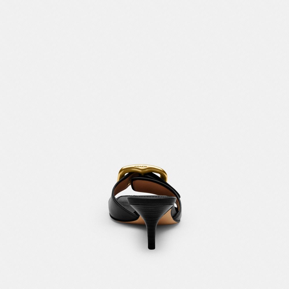 Margot Sandal With Oversized Buckle Loved Leather