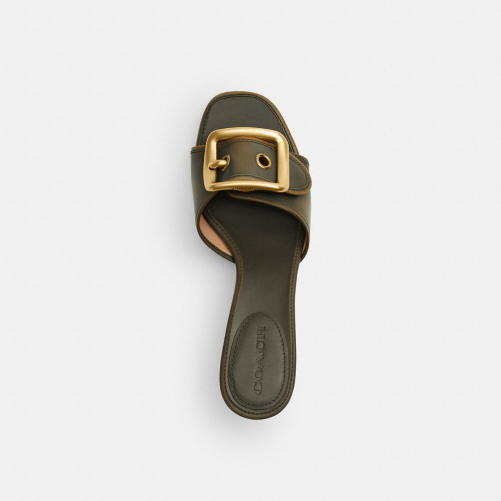 Margot Sandal With Oversized Buckle In Loved Leather | Other Shoes
