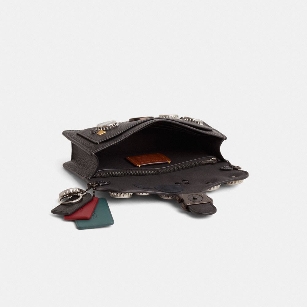 COACH®,Upcrafted Tabby Chain Clutch,,Inside View,Top View