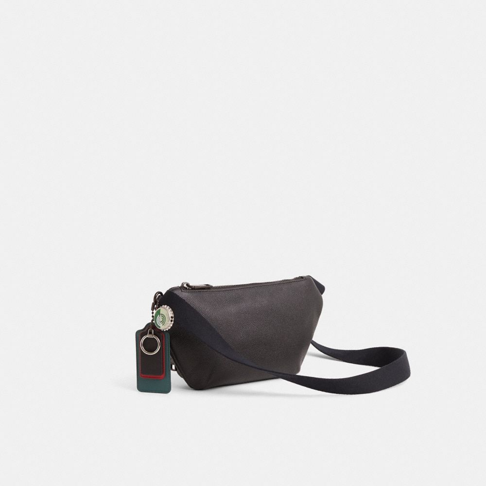 COACH®,Upcrafted Belt Bag With Signature Canvas Interior Detail,,Angle View