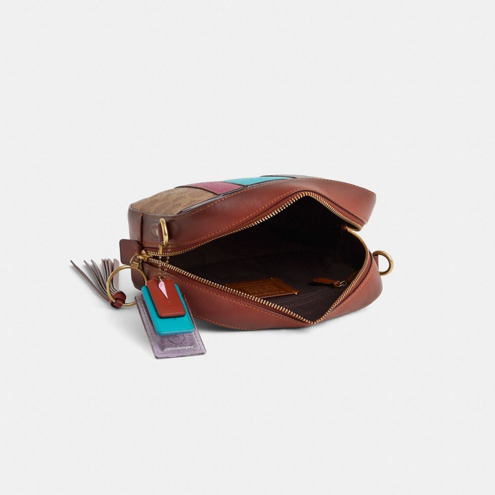 COACH®,Upcrafted Camera Bag In Signature Canvas,,Inside View,Top View