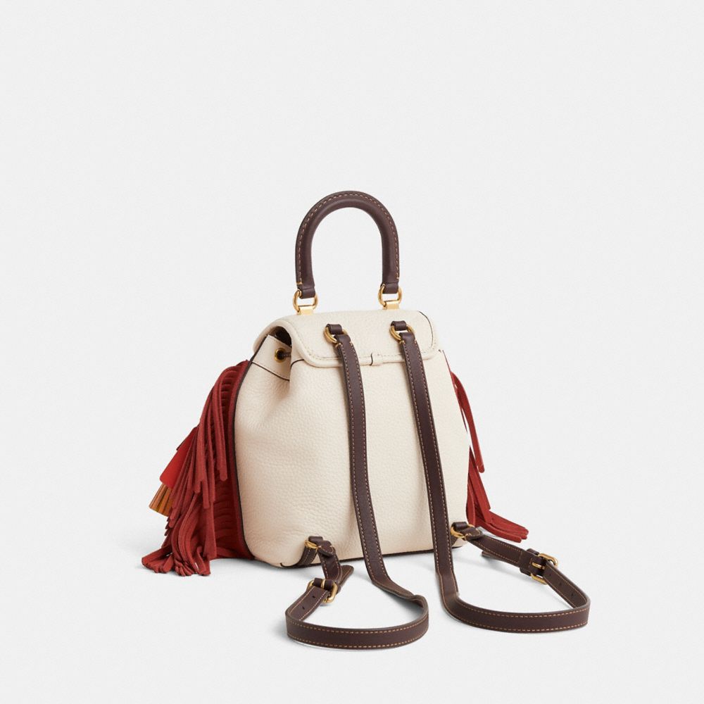 COACH®,Upcrafted Riya Backpack 21 In Colorblock,,Angle View