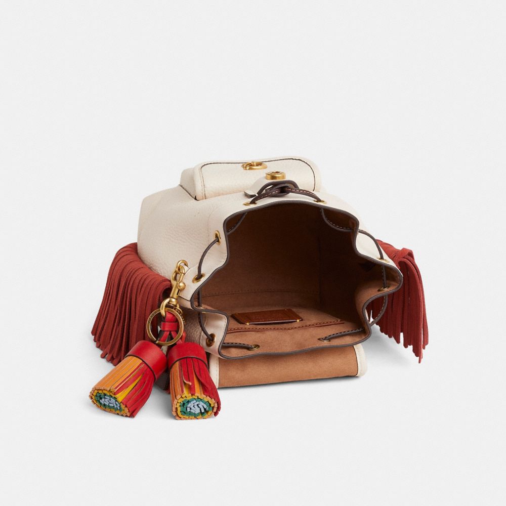 COACH®,Upcrafted Riya Backpack 21 In Colorblock,,Inside View,Top View