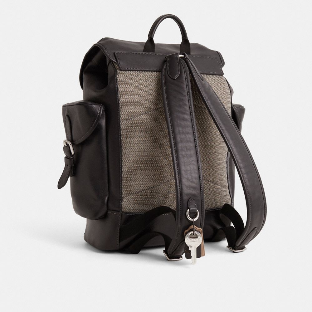 COACH®,Upcrafted Hitch Backpack,,Angle View