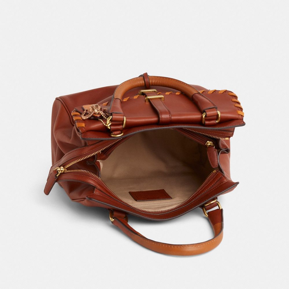 COACH®,Upcrafted Legacy Satchel,,Inside View,Top View
