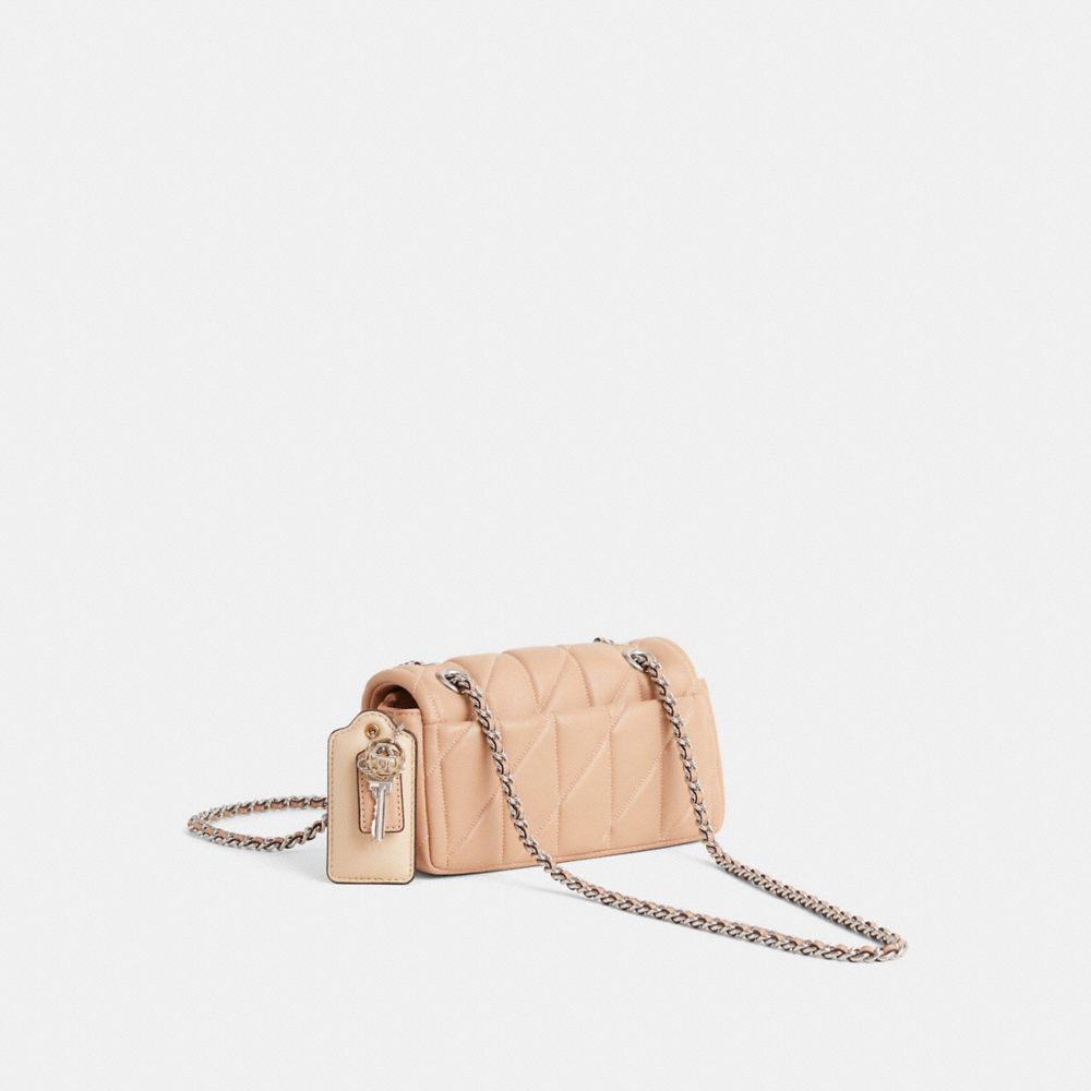 COACH®,Upcrafted Tabby Shoulder Bag 20 With Quilting,Beige,Angle View