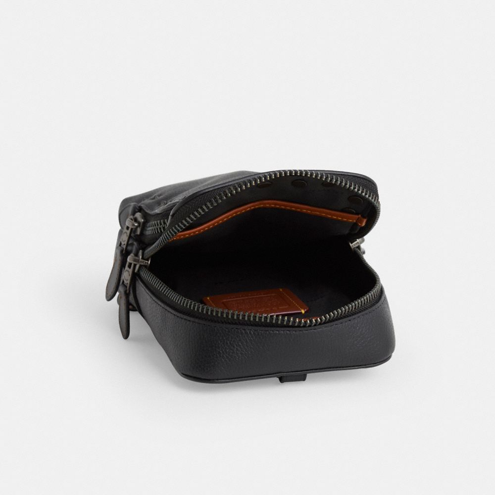 COACH®,Upcrafted Gotham Sling Pack 13,,Inside View,Top View