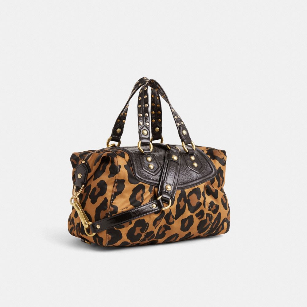 COACH®,Upcrafted Ocelot Print Audrey Bag,,Angle View