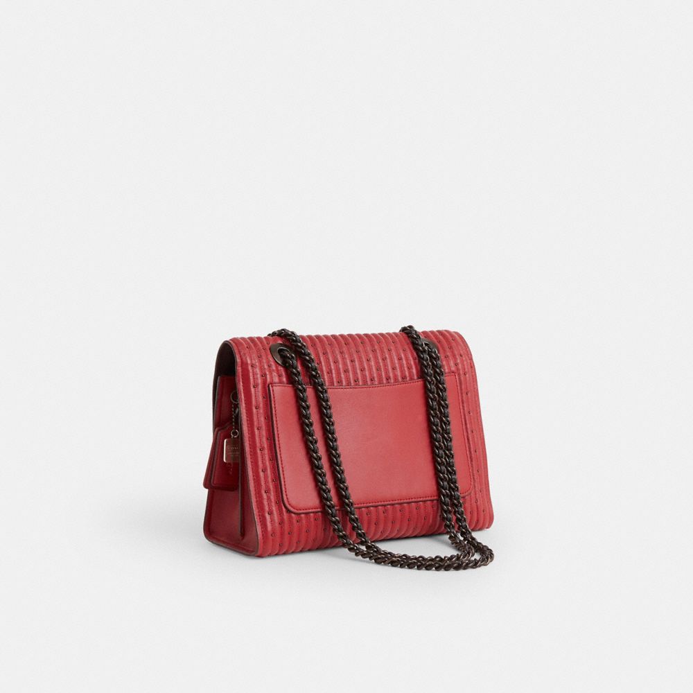 COACH®,Upcrafted Parker With Quilting And Rivets,,Angle View