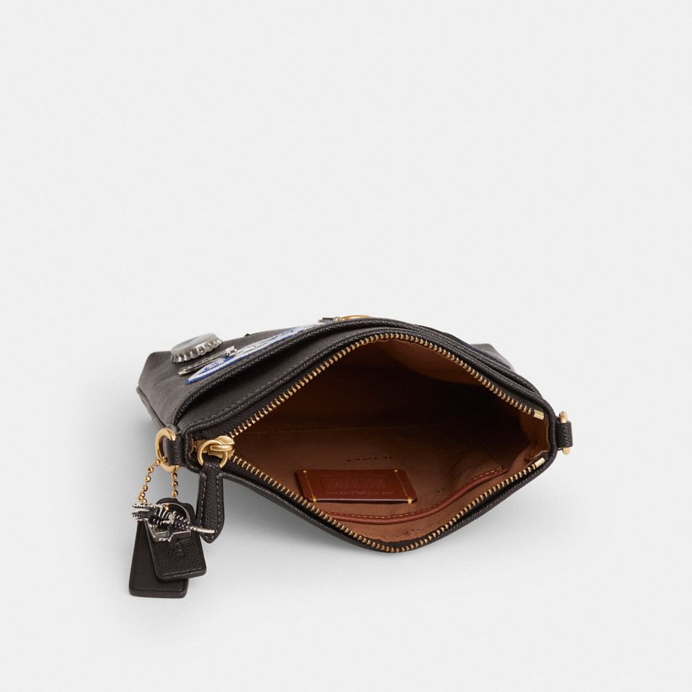COACH®,Upcrafted Kitt Messenger Crossbody Bag,,Inside View,Top View