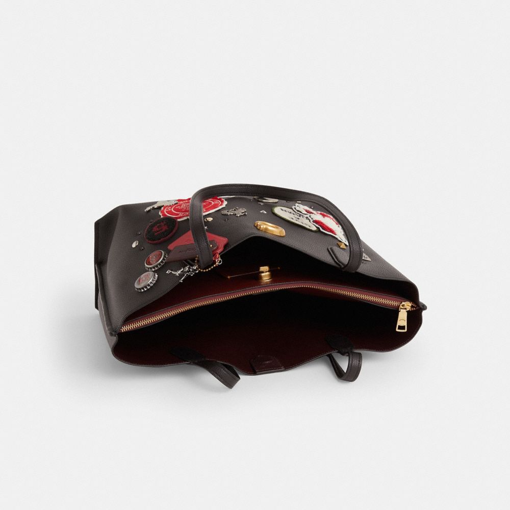 COACH®,Upcrafted Willow Tote Bag,,Inside View,Top View