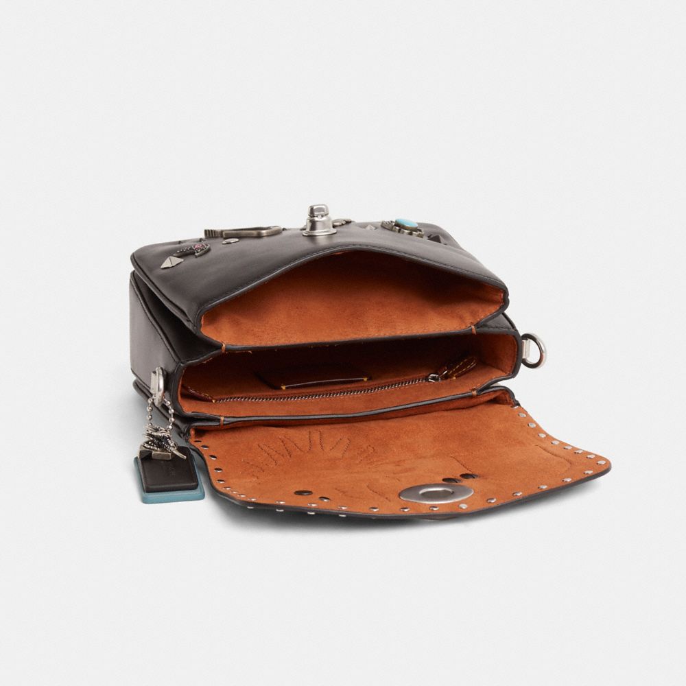 COACH®,Upcrafted Cassie Crossbody Bag 19 With Rivets,,Inside View,Top View