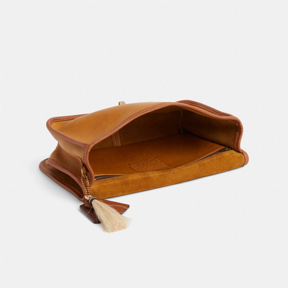 COACH®,Upcrafted Vintage Convertible Clutch,,Inside View,Top View