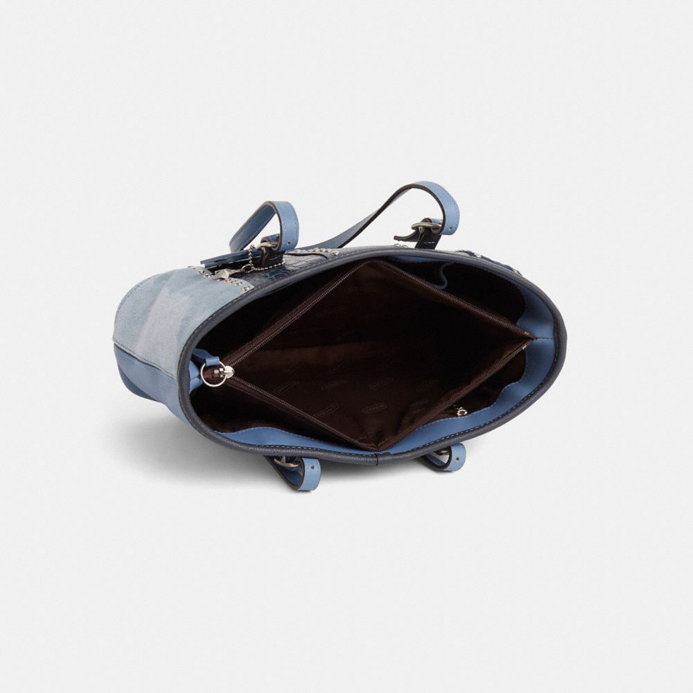 COACH®,Upcrafted Vintage Legacy Zip Satchel,,Inside View,Top View