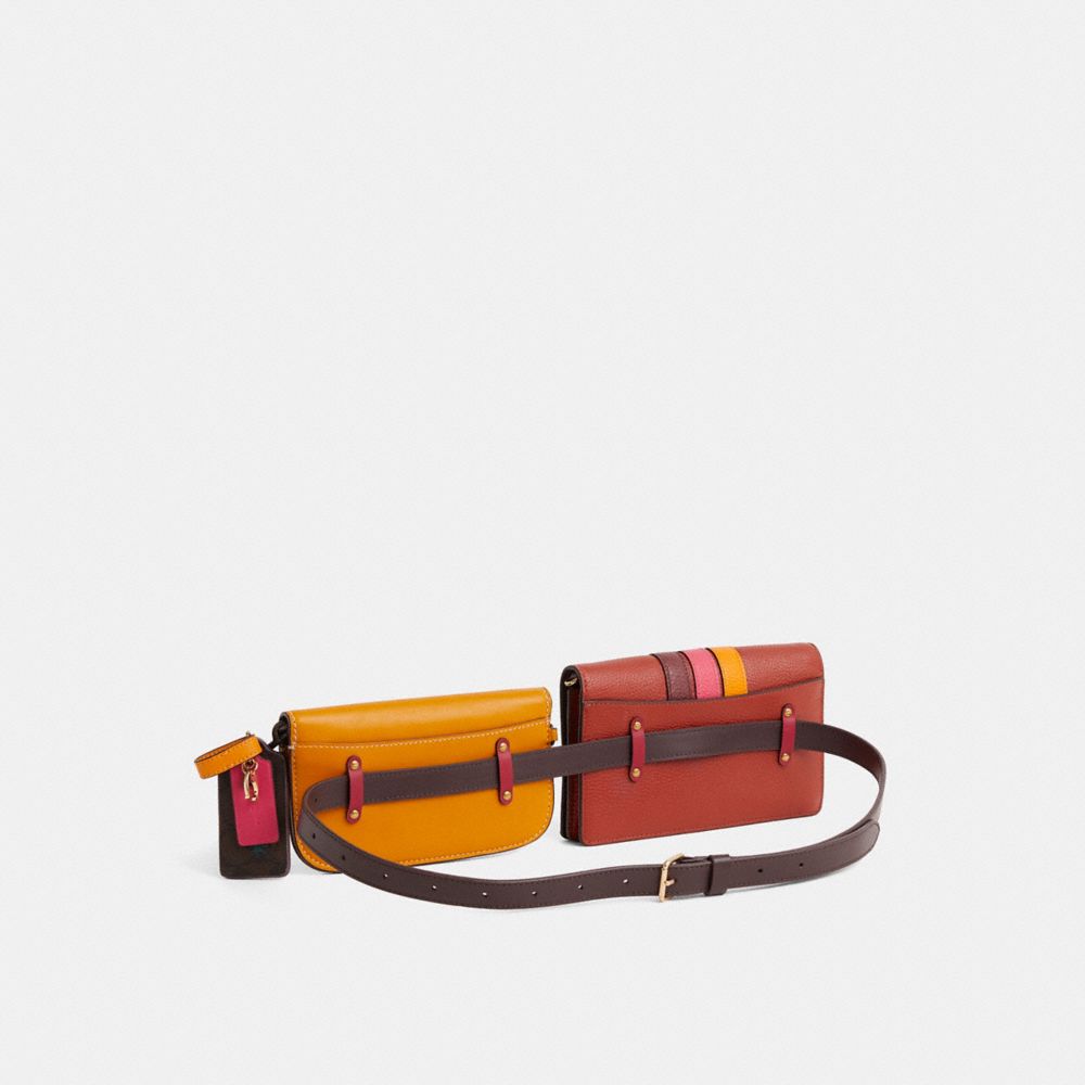 COACH®,Upcrafted Clutch,,Angle View