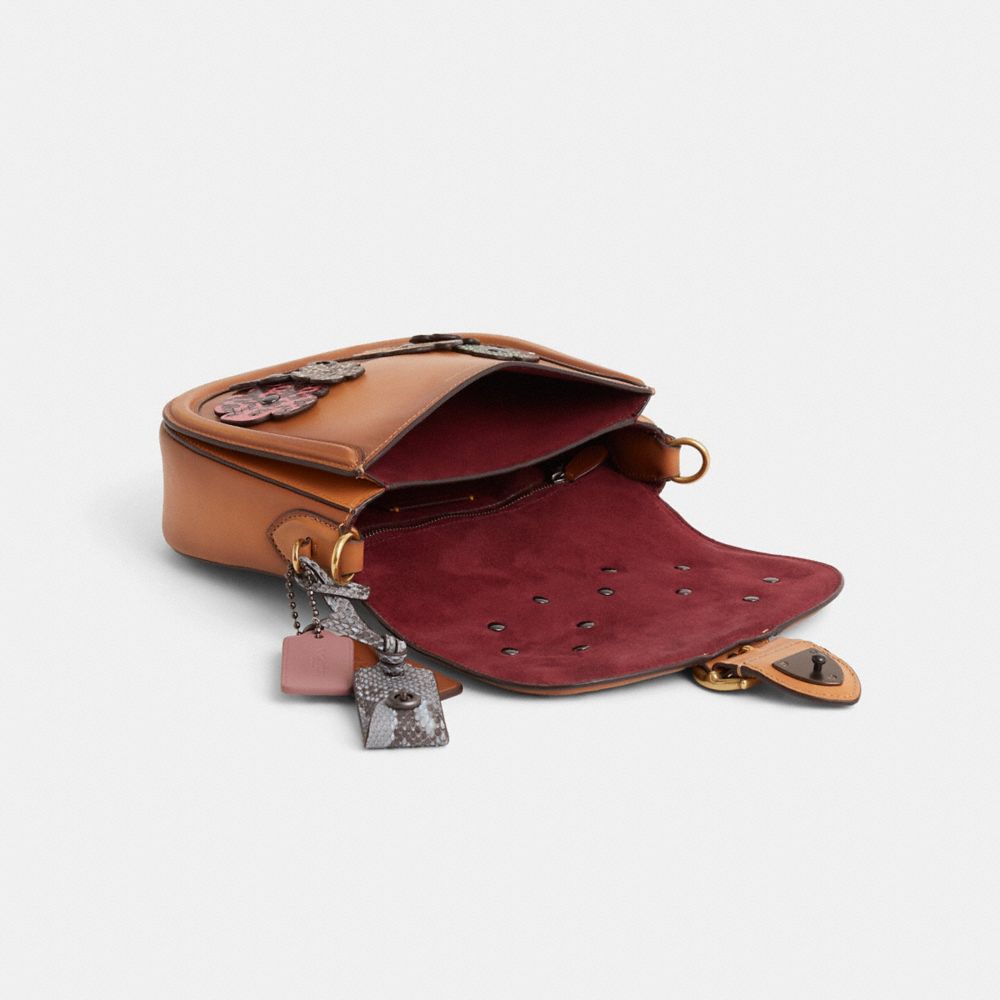 COACH®,Upcrafted Beat Saddle Bag,,Inside View,Top View