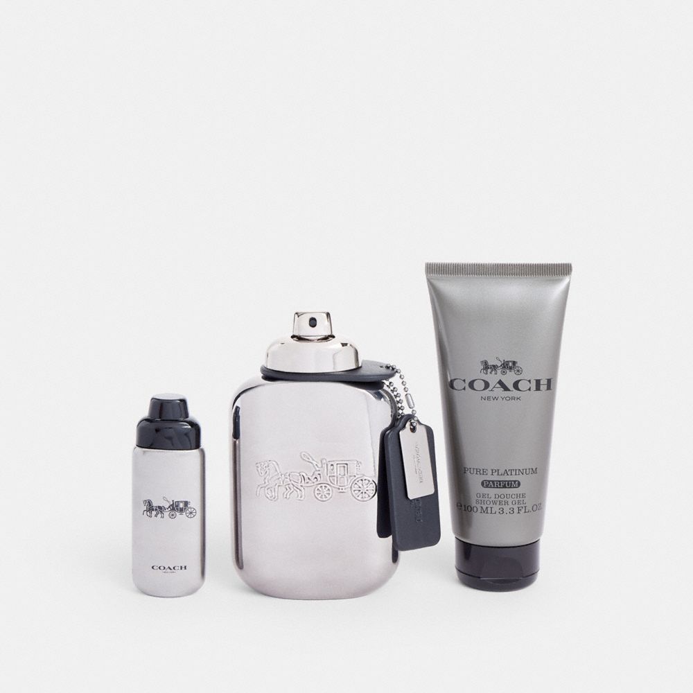 Coach For Men Pure Platinum Eau De Toilette 3 Piece Gift Set | COACH®