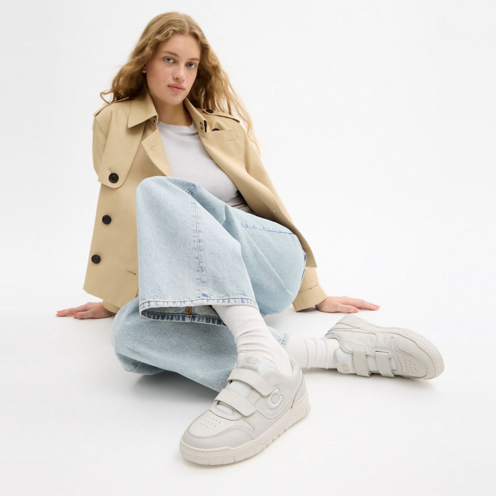 COACH®,BASKET SOHO À DOUBLE BRIDE,Blanc optique,Detail View