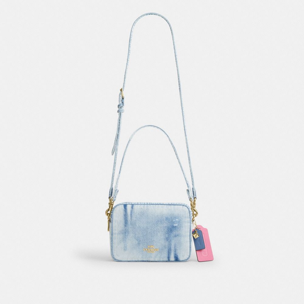 キャリー クロスボディ バッグ・ラブド デニム・チャーム 7