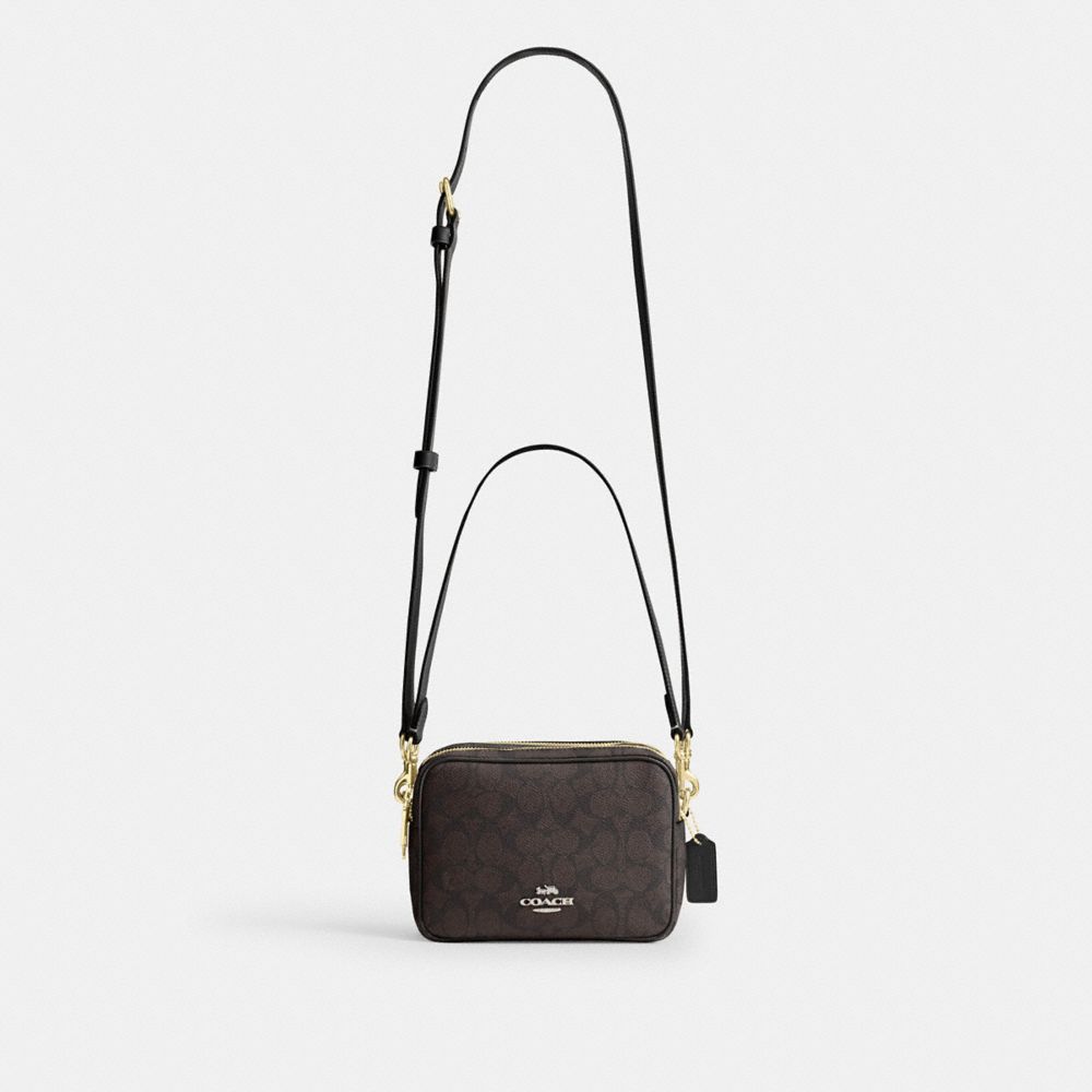 Mini Carey Crossbody Bag Signature Canvas