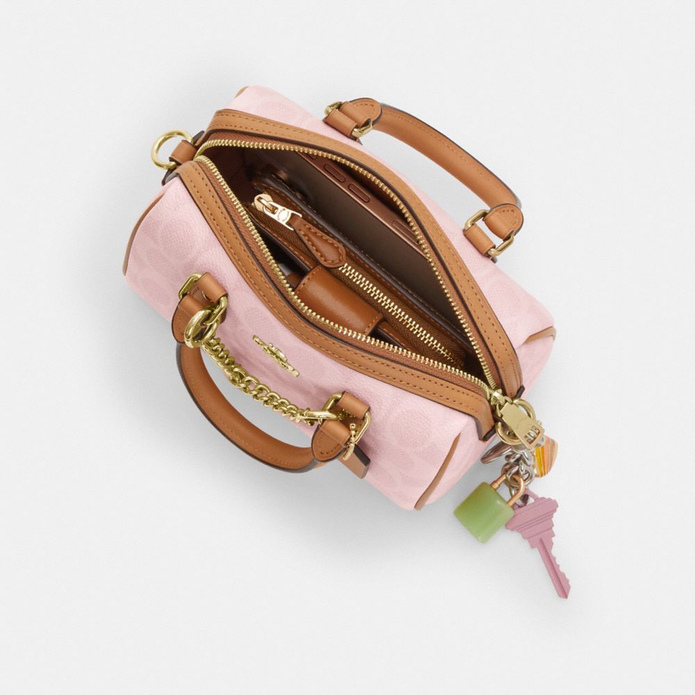 COACH® AD | Mini Rowan Crossbody Bag In Signature Canvas With