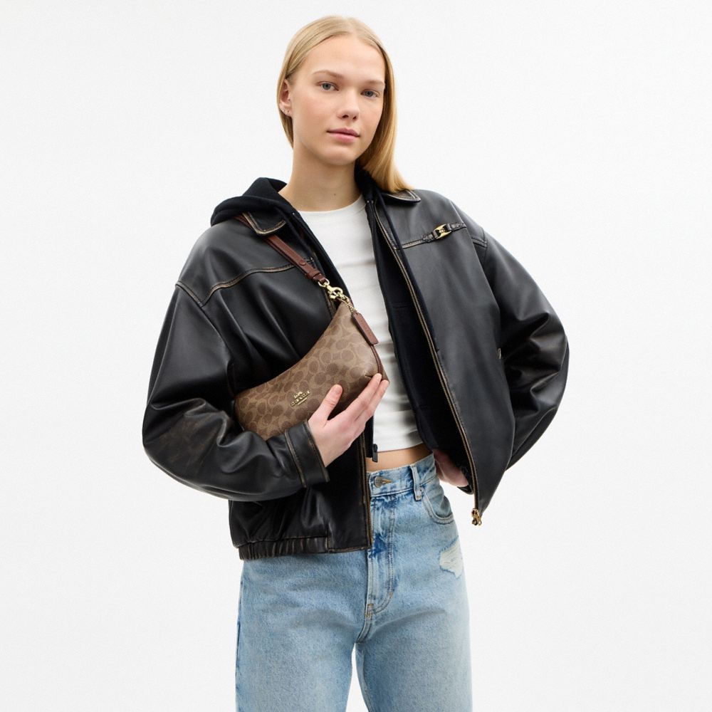 COACH®,Caitlin Shoulder Bag In Signature Canvas,,Detail View