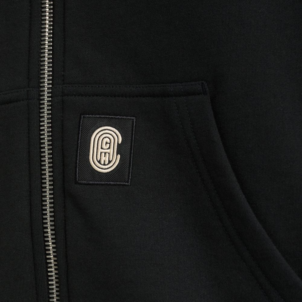 COACH®,Restored Coach Full Zip Hoodie,,Scale View
