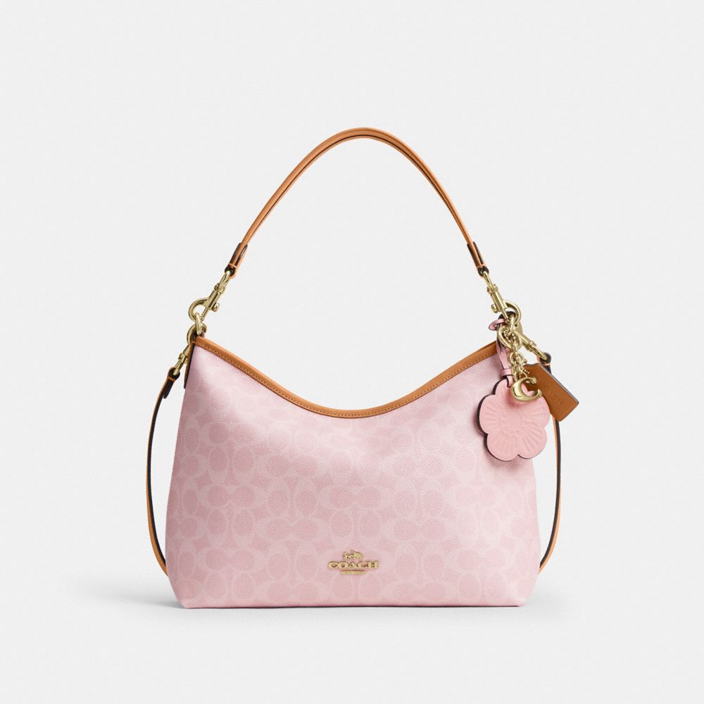 COACH® Outlet | Laurel Shoulder Bag In Signature Canvas With Charms