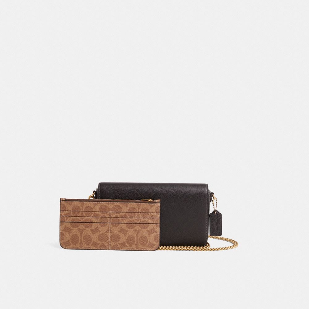 COACH®,Restored Mila Crossbody Bag With Signature Canvas,,Angle View