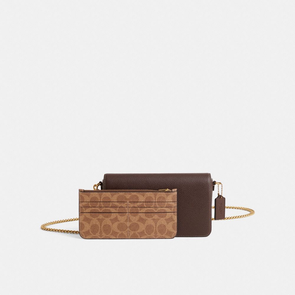 COACH®,Restored Mila Crossbody Bag,Lining Synthetic,Faux Leather,Lining Leather,Lining Satin,Leather,Lining Silk,Canvas,Cr...,Brown,Angle View