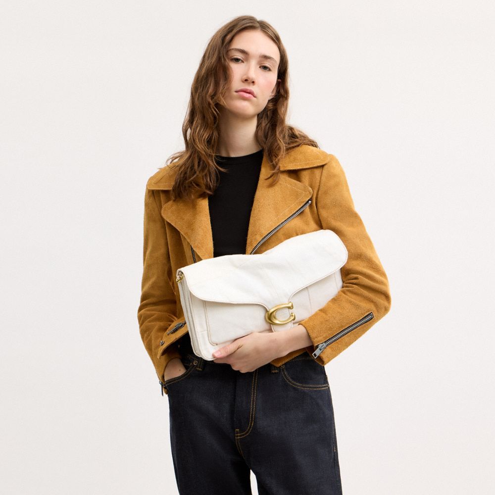 Женские сумки Coach Tabby Shoulder 36 In Repurposed Denim — фото 7