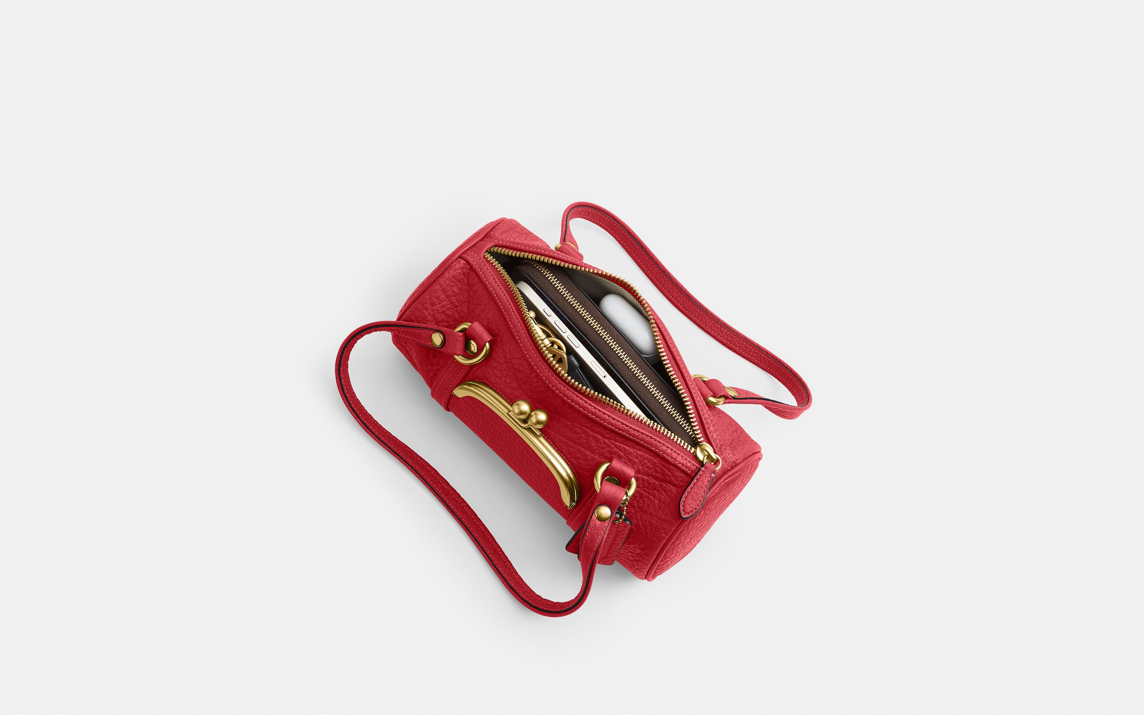 Kisslock Barrel Bag 28