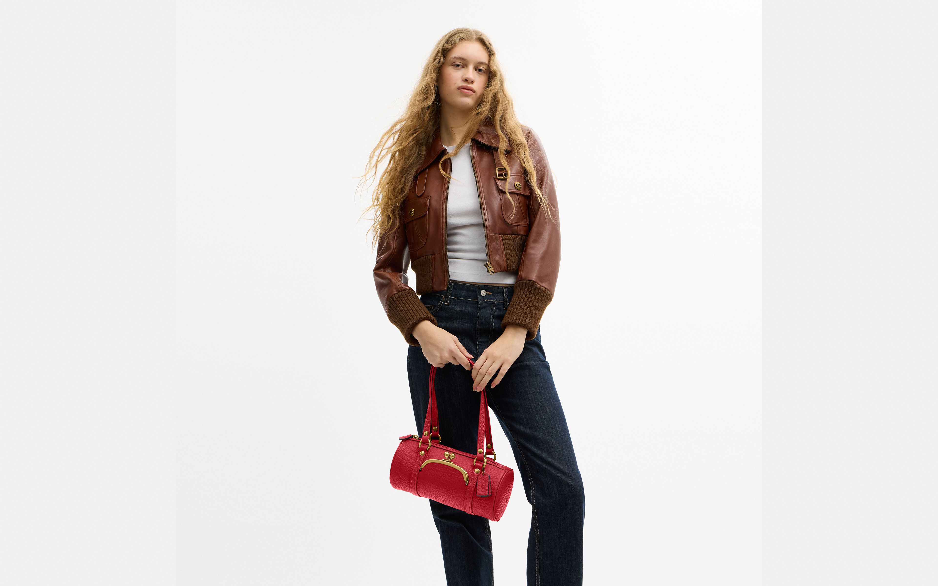 Kisslock Barrel Bag 28