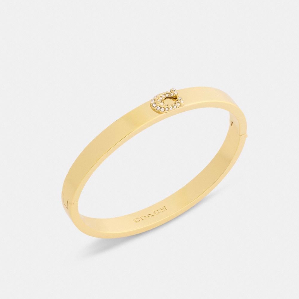 Coach Pavé C Hinged Bangle — фото 2