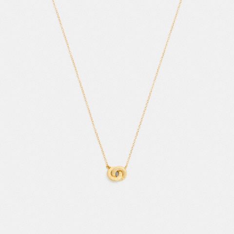Coach Interlock Pendant Necklace