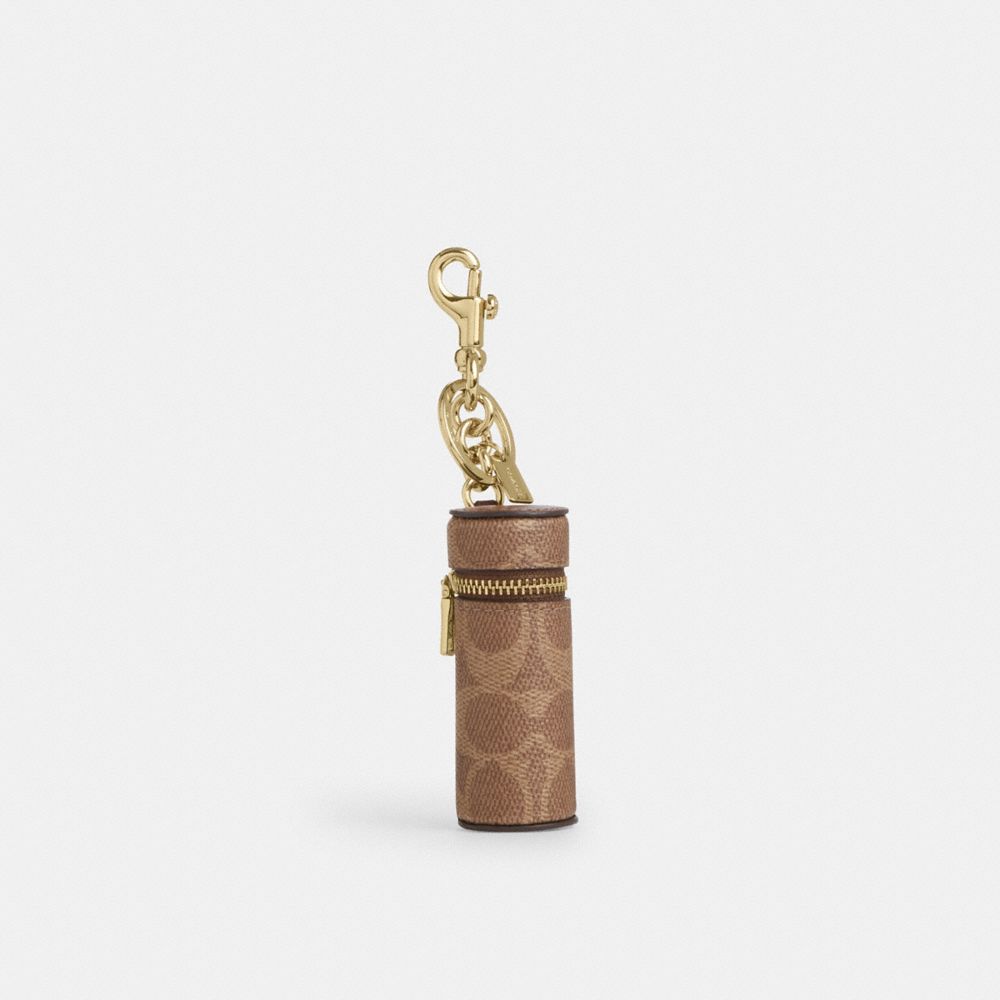 COACH®,Toile exclusive,Or/Marron Orangé/Brun,Front View