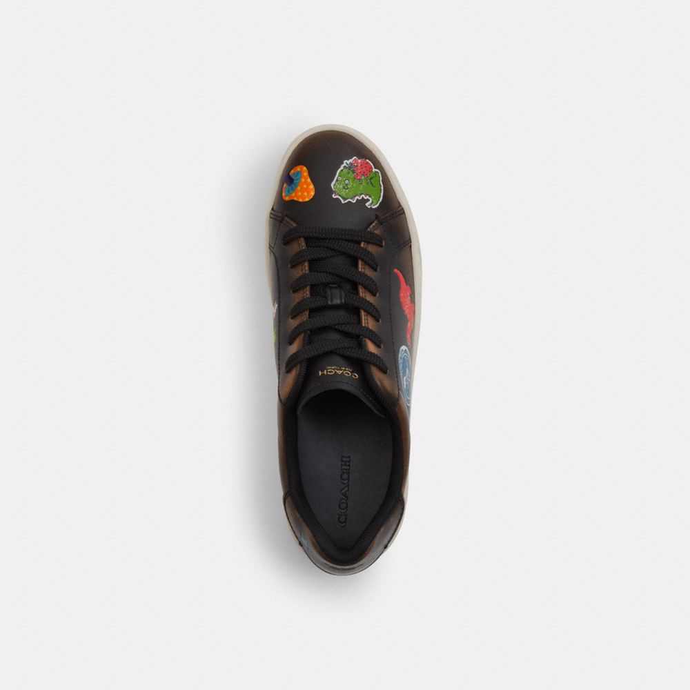 Женские кроссовки Coach Rexy 10 Th Birthday High Line Sneaker With Sticker Print — фото 3