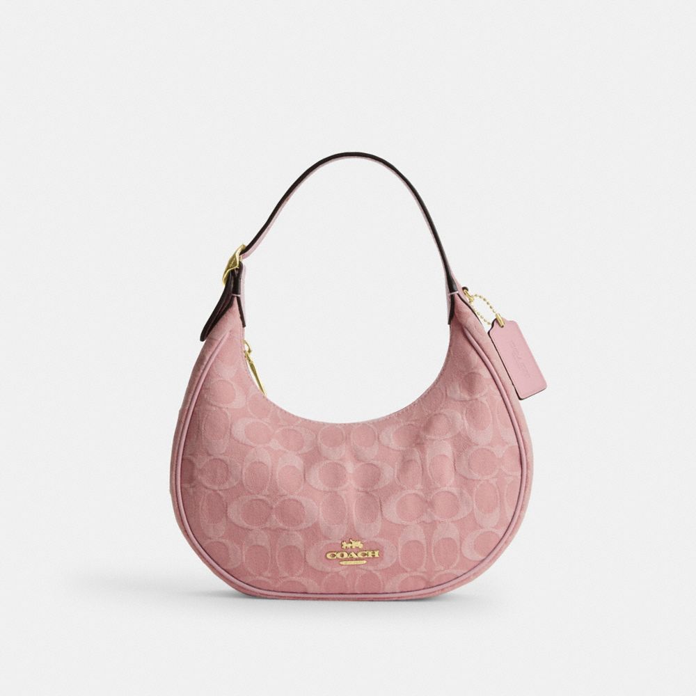 COACH®,Emily Shoulder Bag In Signature Denim,,Front View