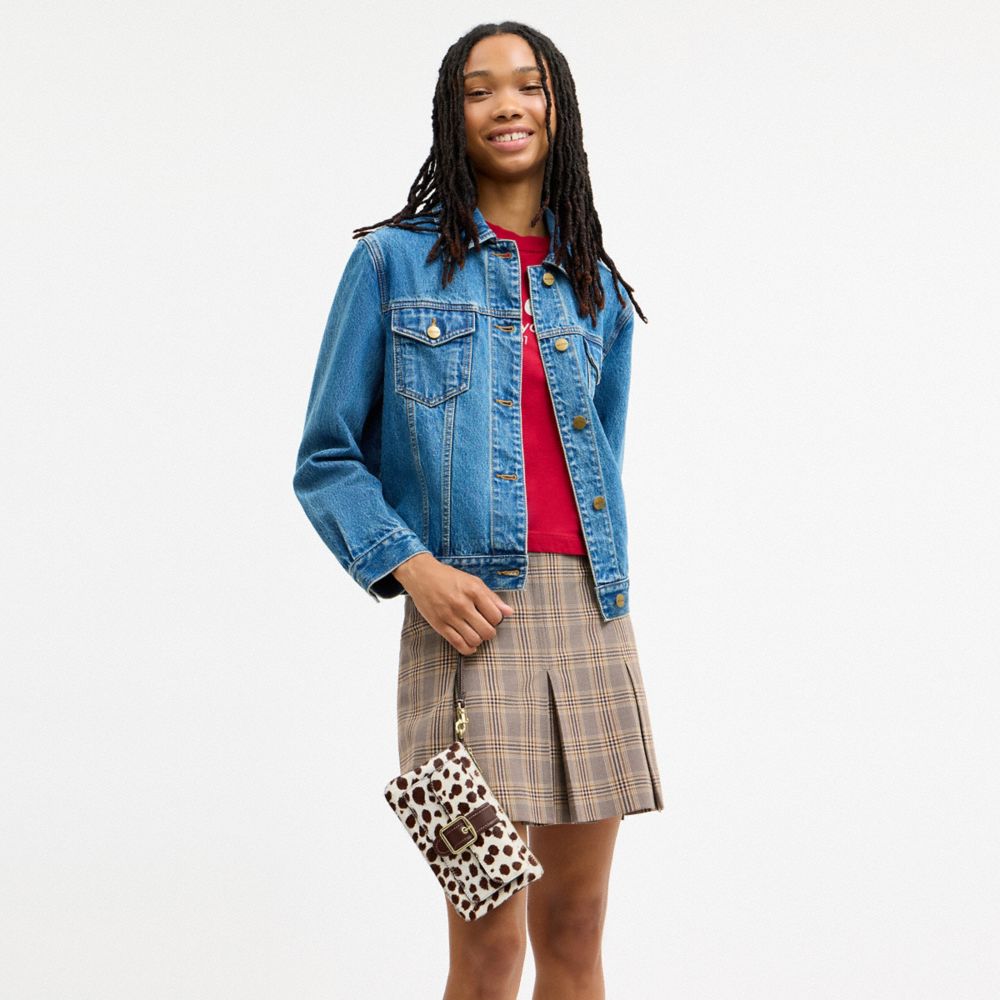 Ashton Wristlet In Haircalf