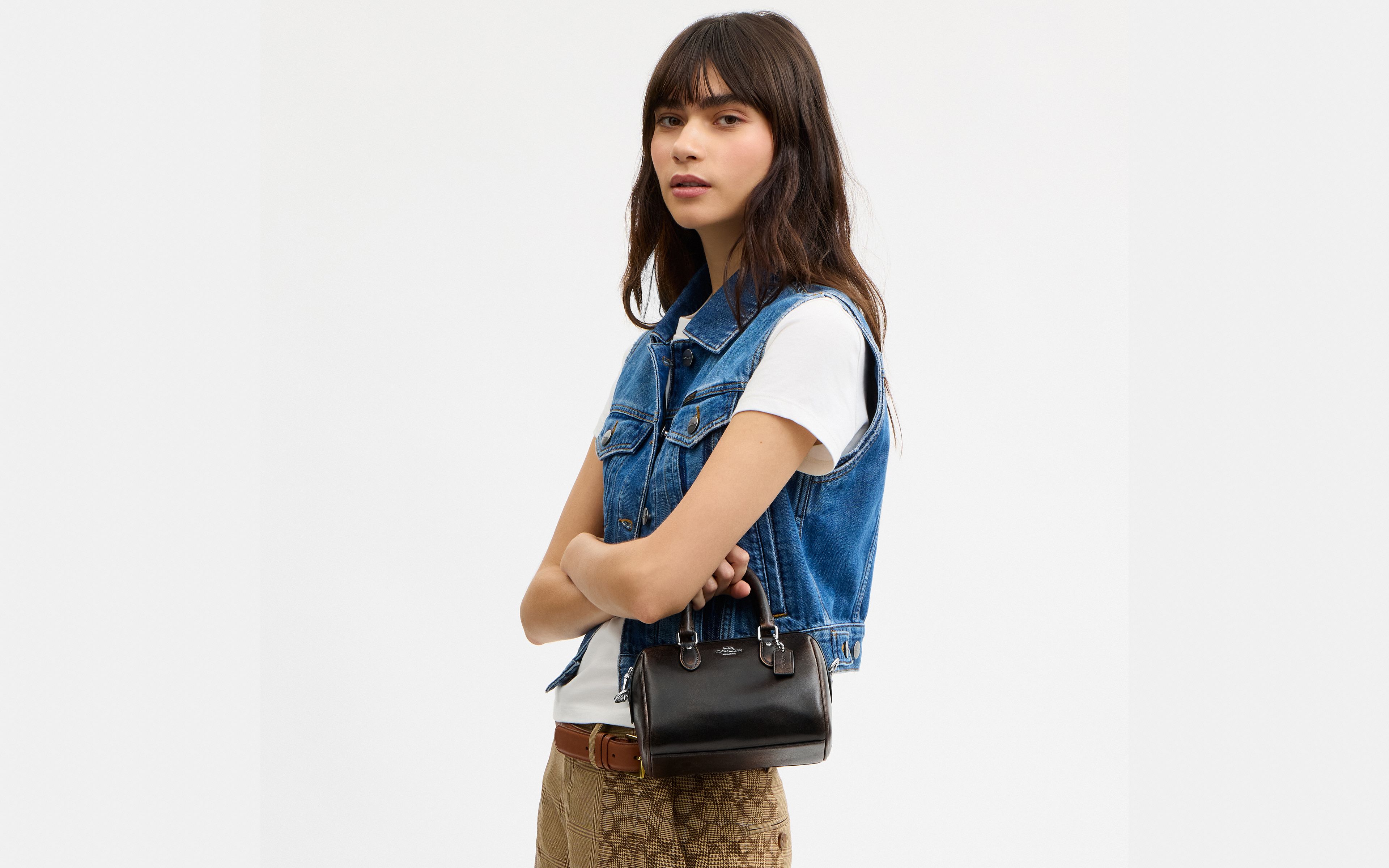 Mini Rowan Crossbody Bag In Loved Leather