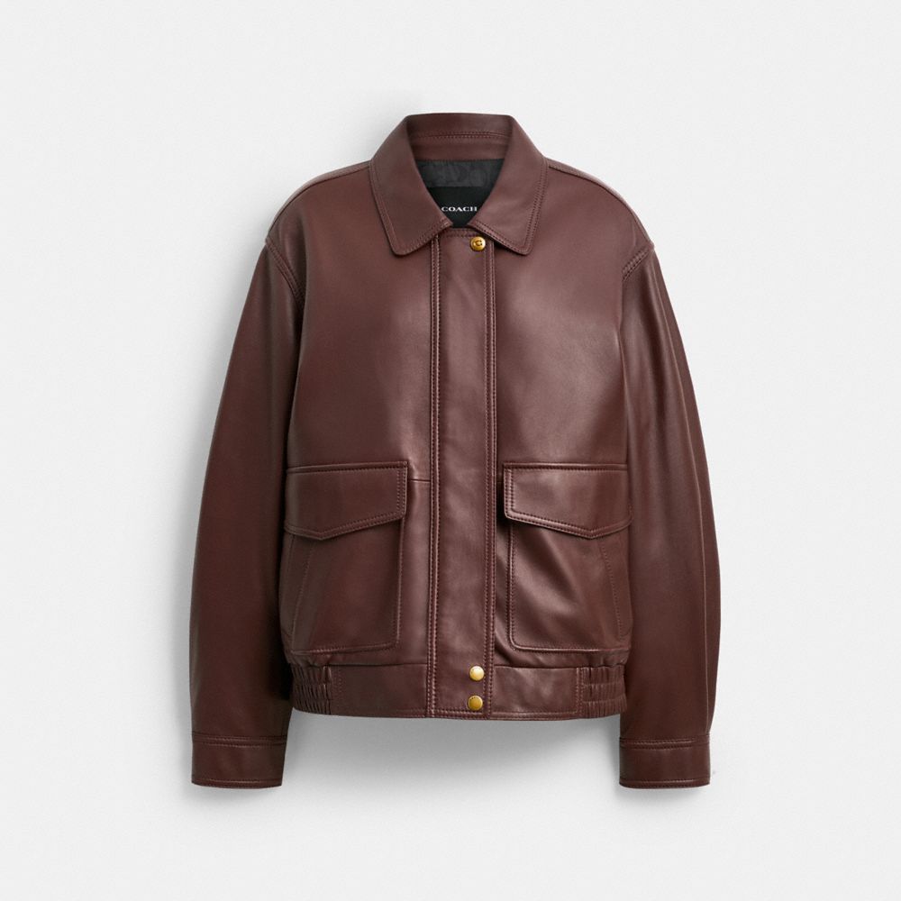 Leather Pilot Jacket | COACH®